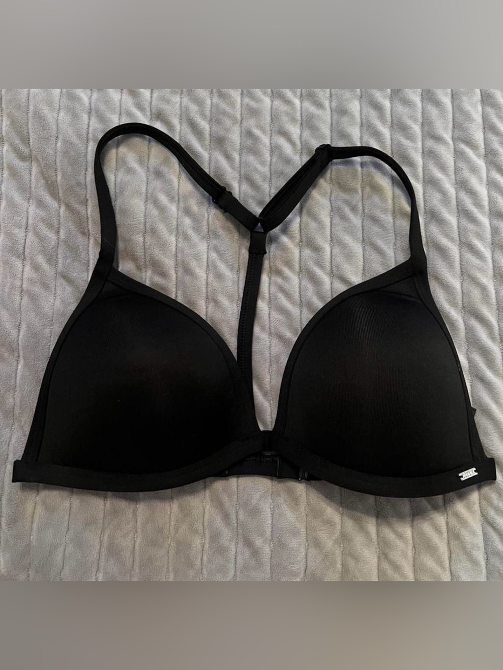 PINK Victoria's Secret Black T-Back Padded Bra